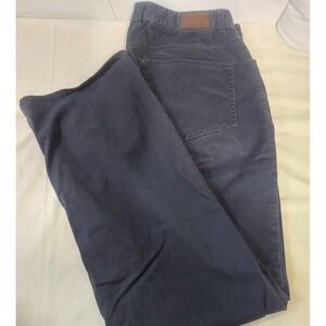 Peter Millar Mens Corduroy Pants Gray Straight Fit Cotton Elastane Size 38x32